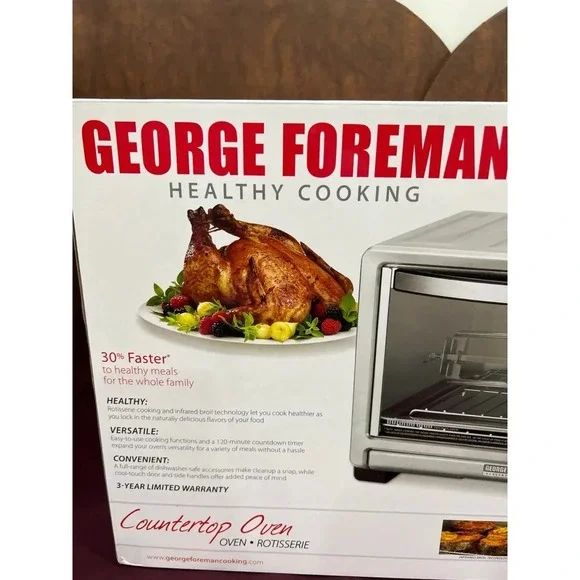 George Foreman Countertop Oven- New In Box - Picture 2 of 6